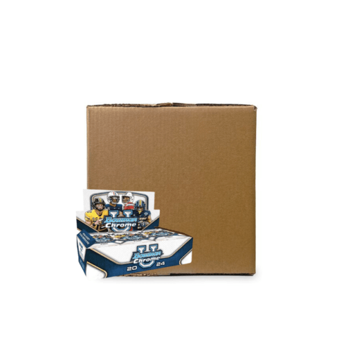2024 Bowman Chrome University Football Jumbo Hobby 12 Box Case