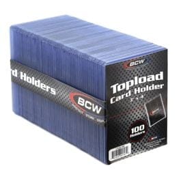 BCW 3x4 Topload Card Holder - Standard 100 CT Pack