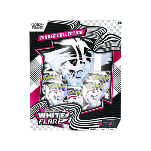 Pokemon Scarlet and Violet White Flare Binder Collection Box Pokemon Scarlet and Violet White Flare Binder Collection Box