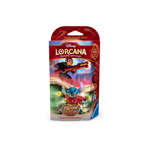 Disney Lorcana Reign of Jafar Starter Deck Ruby and Steel