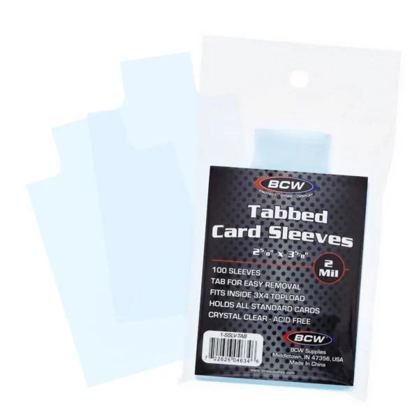 BCW Standard Card Sleeves With Tab BCW Standard Card Sleeves With Tab