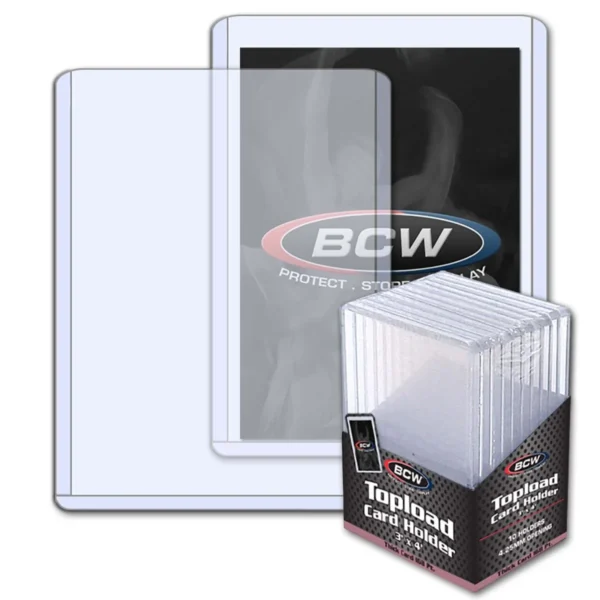 BCW 168 PT Card Toploader Pack of 10