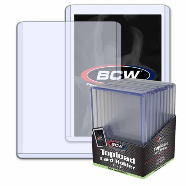 BCW 240 PT Card Toploader Pack of 10