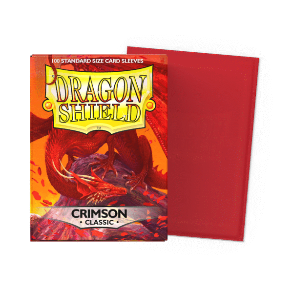 Dragon Shield Classic Crimson 100 Standard Card Sleeves