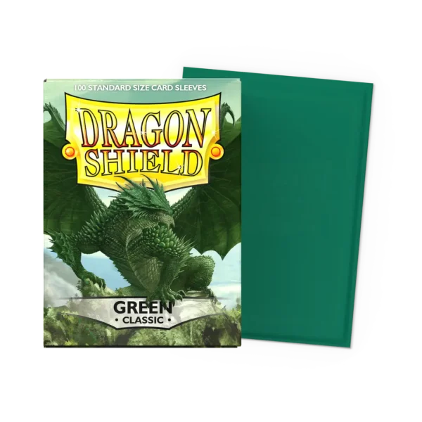 Dragon Shield Classic Green 100 Standard Card Sleeves