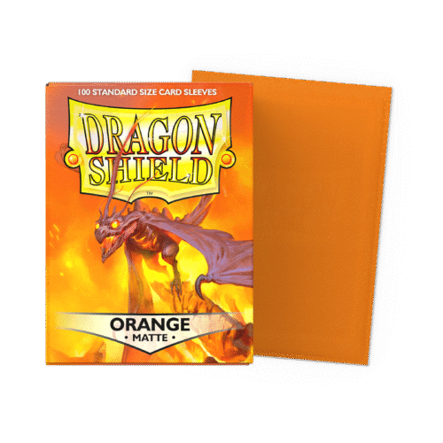 Dragon Shield Matte Orange 100 Standard Card Sleeves Dragon Shield Matte Orange 100 Standard Card Sleeves