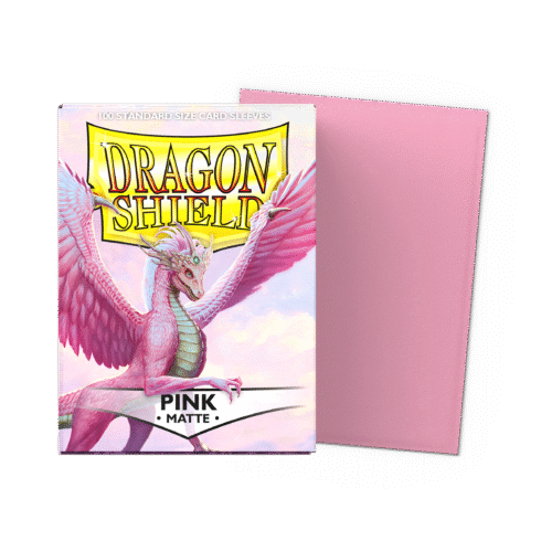 Dragon Shield Matte Pink 100 Standard Card Sleeves Dragon Shield Matte Pink 100 Standard Card Sleeves