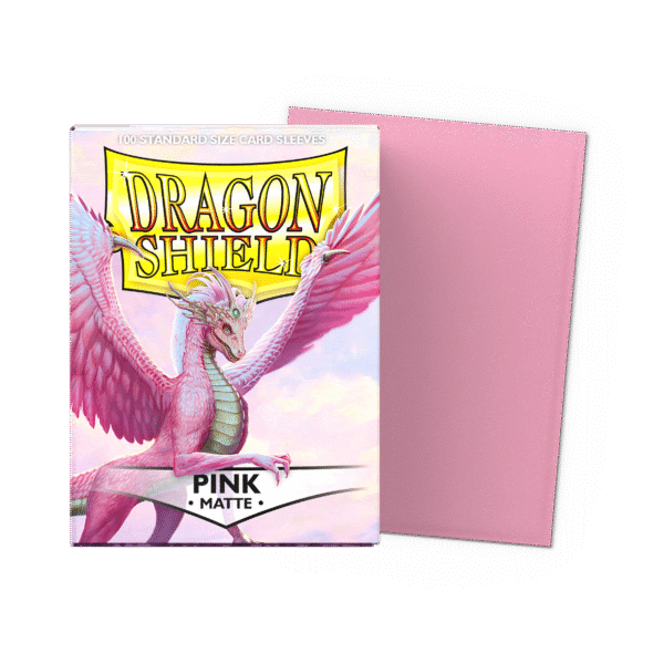 Dragon Shield Matte Pink 100 Standard Card Sleeves