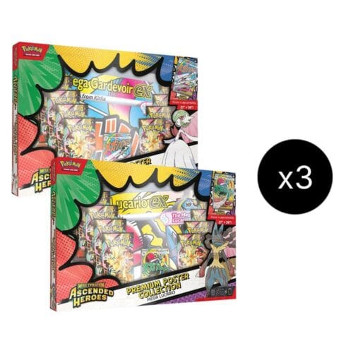 Pokemon Ascended Heroes Premium Poster Collection 6 Box Case Pokemon Ascended Heroes Premium Poster Collection 6 Box Case