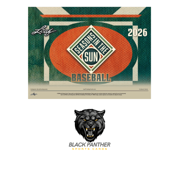 2026 Leaf Seasons in the Sun Baseball Hobby Box